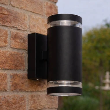 Image of Edit Dez Outdoor Up & Down Wall Light with Dusk to Dawn Sensor
