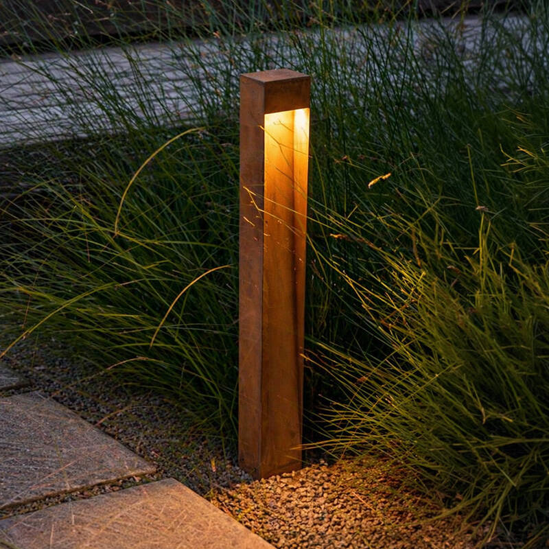 Image of Westport Coastal Rusty Ray 1000 LED Outdoor Post Light- Rust Brown