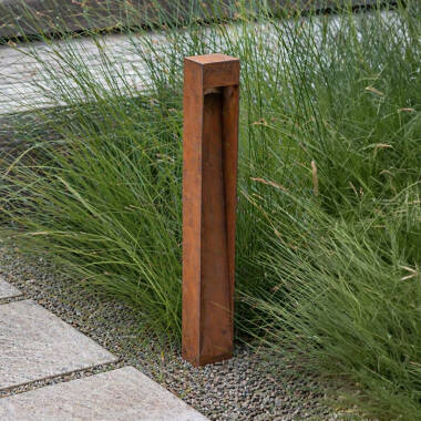 Image of Westport Coastal Rusty Ray 1000 LED Outdoor Post Light- Rust Brown