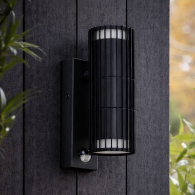 Image of Edit Hibiscus Outdoor Up & Down Wall Light with PIR Sensor