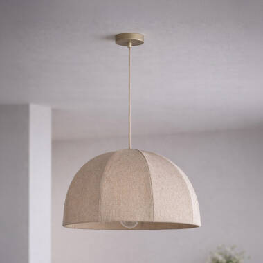 Image of Khudi & Khora Solara Linen Ceiling Pendant Light