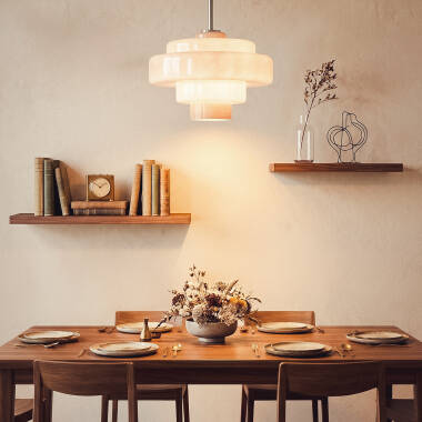 Image of Edit Nova Glass Ceiling Pendant Light