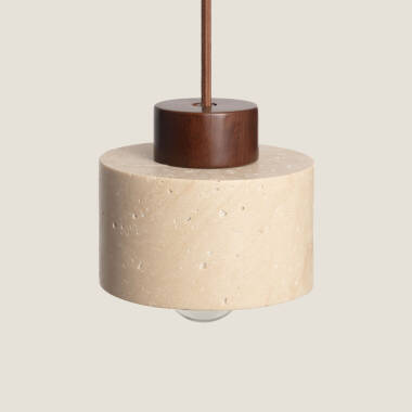 Image of Edit Enzo Travertine Ceiling Pendant Light