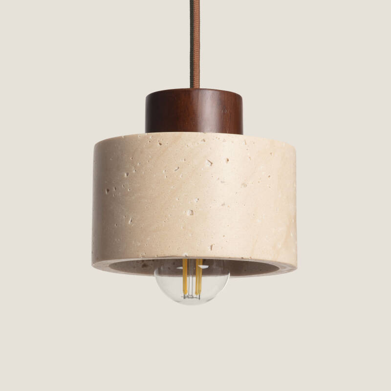 Image of Edit Enzo Travertine Ceiling Pendant Light