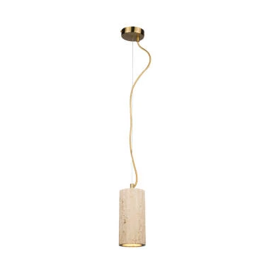 Westport Noemi Travertine Stone Ceiling Pendant Light