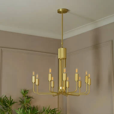 Westport Bridgehampton Knurl 10 Light Chandelier