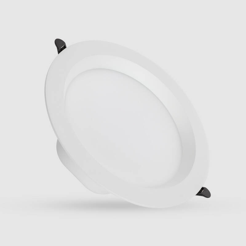 Image of Round 24W Warm White LED Downlight Lux IP44 Cutout 200mm