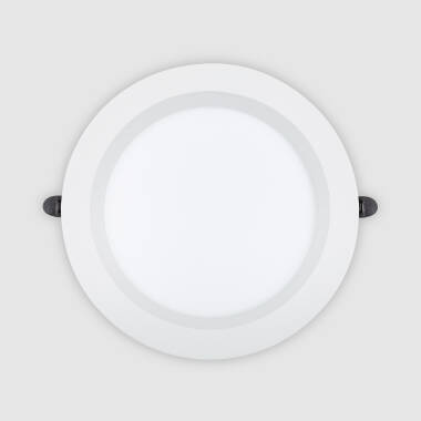 Image of Round 24W Warm White LED Downlight Lux IP44 Cutout 200mm