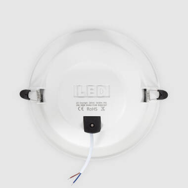 Image of Round 24W Warm White LED Downlight Lux IP44 Cutout 200mm