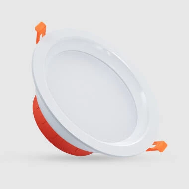 Round 16W Daylight LED Downlight New Lux IP44 Cutout 165mm