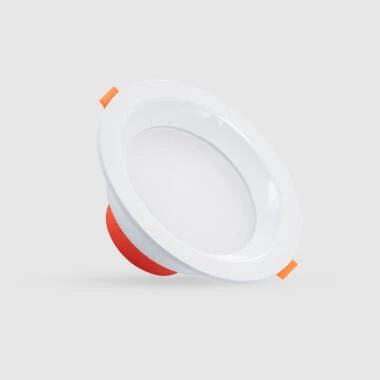 Round 10W Daylight LED Downlight New Lux IP44 Cutout 105mm