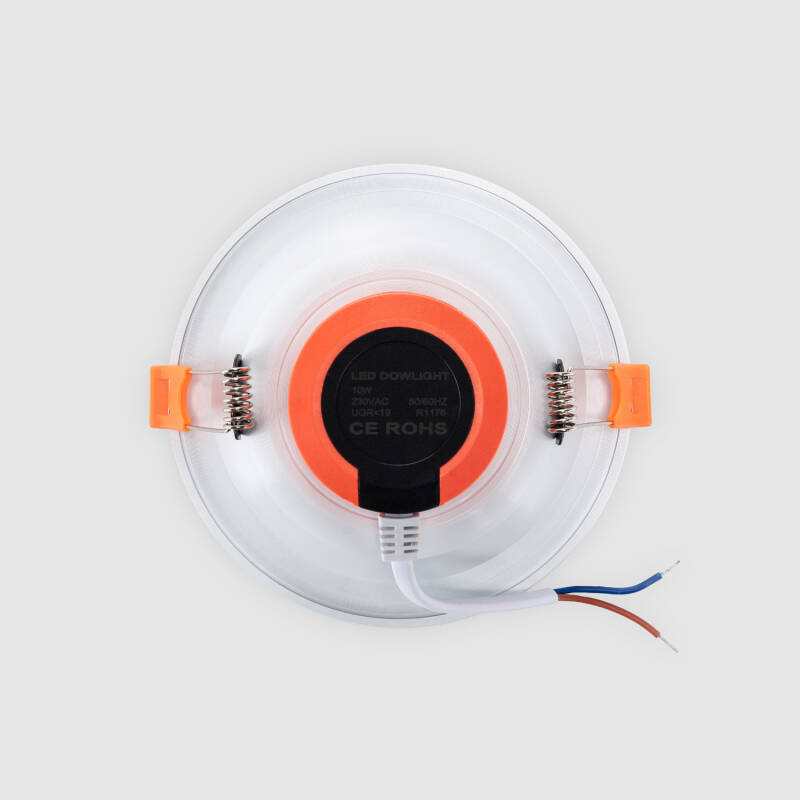 Image of Round 10W Daylight LED Downlight New Lux IP44 Cutout 105mm