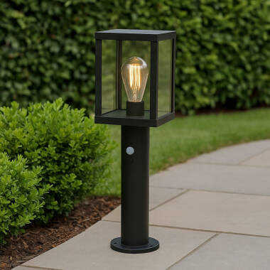 Suri Paros Solar LED Outdoor Post Light with PIR Sensor