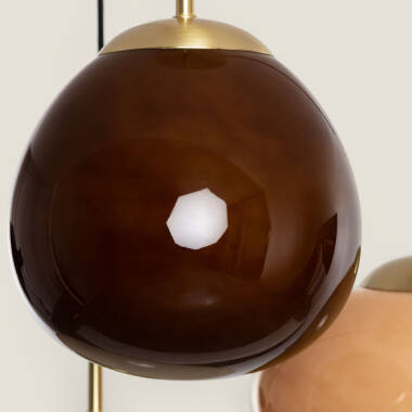 Image of Edit Kurta Glass 3 Light Cluster Ceiling Pendant