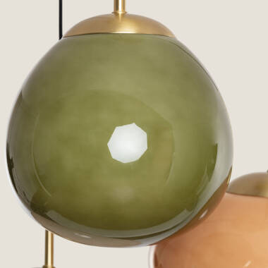 Image of Edit Kurta Glass 3 Light Cluster Ceiling Pendant