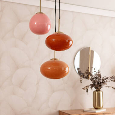 Image of Edit Kurta Glass 3 Light Cluster Ceiling Pendant