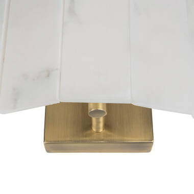 Image of Wisteria Linea Alabaster Glass Flush Wall Light