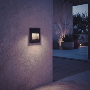 Image of Edit Olite 3W LED Square Recessed Wall Light