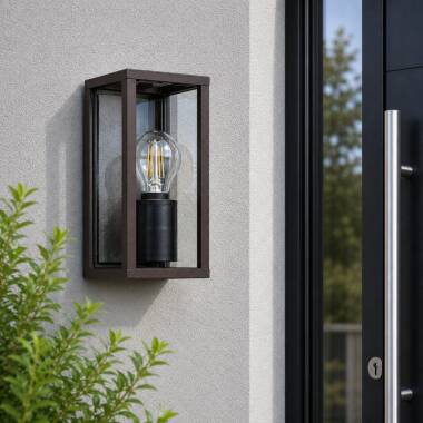 Image of Edit Radiant Half Lantern Outdoor Wall Light