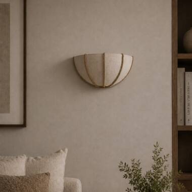 Image of Khudi & Khora Solara Linen Wall Light