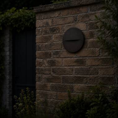 Image of Edit Terra LED Round Outdoor Flush Wall Light