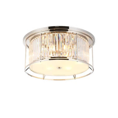 Wichita Crystal Flush Ceiling Light