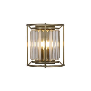 Wichita Crystal Flush Wall Light