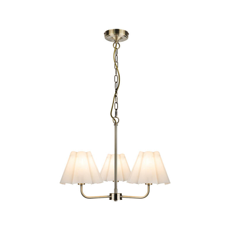 Image of Wisteria Violet  3 Light Multi Arm Ceiling Pendant Light