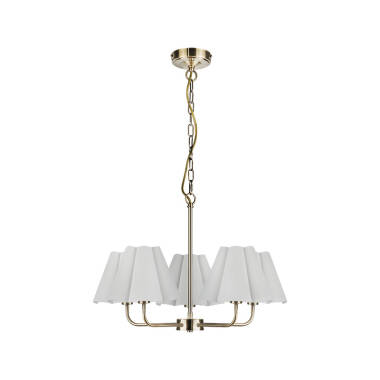 Image of Wisteria Violet  5 Light Multi Arm Ceiling Pendant Light