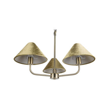 Image of Wisteria Camelia 3 Light Multi Arm Ceiling Pendant Light