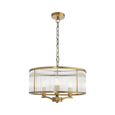 Dar Evelyn 3 Light Chandelier