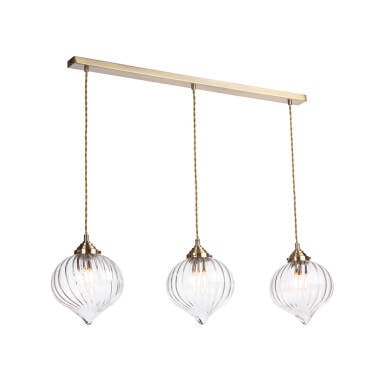 Dar Mya 3 Light Bar Ceiling Pendant