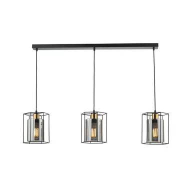 Dar Tatum 3 Light Bar Ceiling Pendant