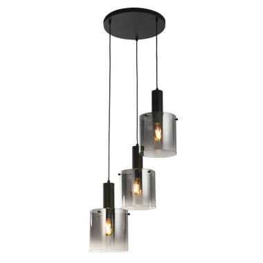 Searchlight Sweden 3 Light Glass Cluster Ceiling Pendant