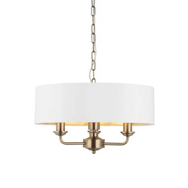 Endon Highclere 3 Arm Ceiling Pendant Light