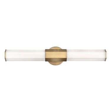 Quintiesse Facet Glass LED Twin Wall Light