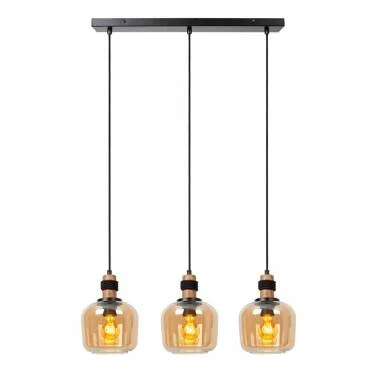 Lucide Ilona 3 Light Bar Glass Ceiling Pendant Light