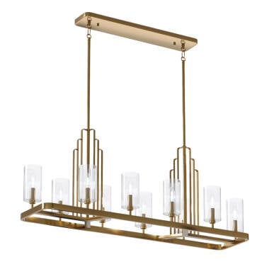 Quintiesse Kimrose 10 Light Bar Ceiling Pendant