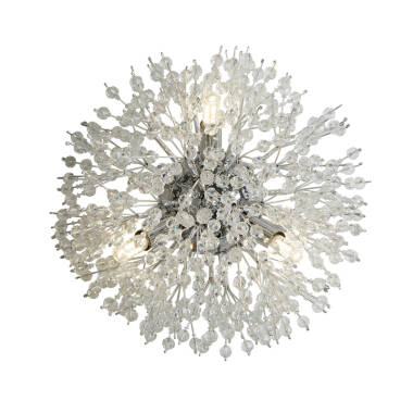 Searchlight Sunburst 290 Glass Flush Wall Light