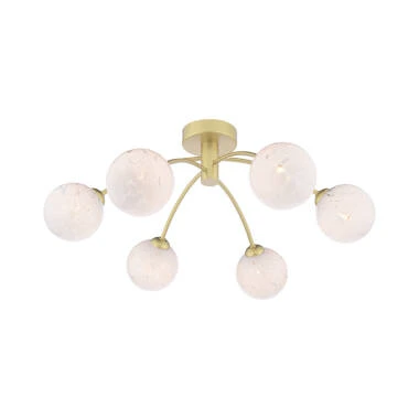 Dar Izzy 6 Light Semi-Flush Ceiling Light