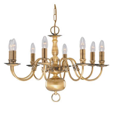 Searchlight Flemish 8 Light Chandelier