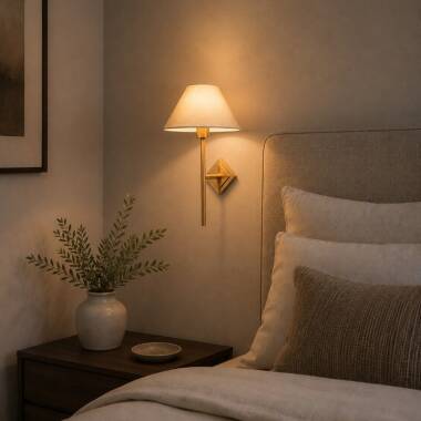 Wisteria Celesta Linen Wall Light