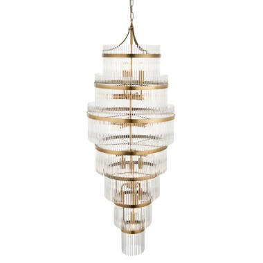 Luxia Torquay 21 Light Glass Chandelier