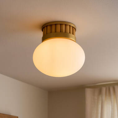 Edit Flor Glass Semi-Flush Ceiling Light
