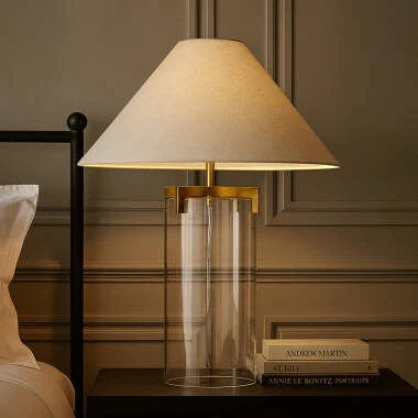 Westport Hampton Tall Glass Table Lamp