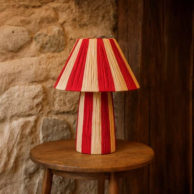 Wisteria Monaco Raffia Paper Table Lamp