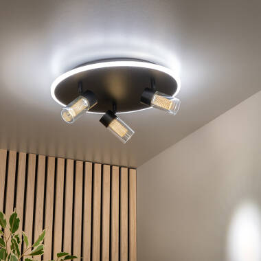 Lucide Everina 3 Light CCT LED Ceiling Spotlight Plate with Remote Control