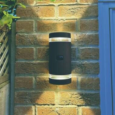 Lutec Focus Outdoor Up & Down Wall Light with PIR Sensor