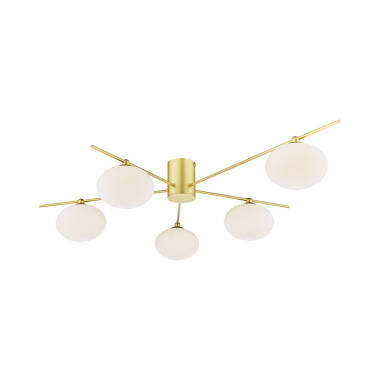 Dar Jasper 3 Light Flush Ceiling Light