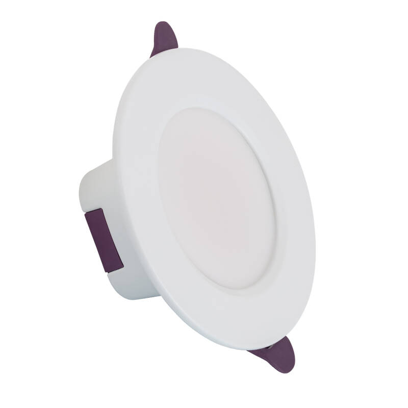 Image of Round Waterproof 8W Warm White LED Downlight IP65 Cutout 75mm